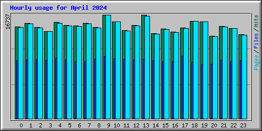 Hourly usage for April 2024